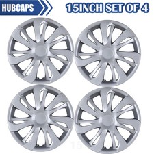 4 For 2007-2020 Toyota Yaris 15 Steel Hub Caps Wheel Rim Covers Snap On Fit R15 4 For 2007-2020 Toyota Yaris 15 Steel Hub Caps Wheel Rim Covers Snap On Fit R15