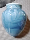 Rookwood Art Pottery 6833 Lotus Water Lily Blue Glazed Vase 1946