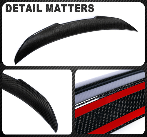 Carbon Heckspoiler Spoiler Flügel Lippe Passt für BMW 5er F10 F18 520i M5 10-16 - Picture 13 of 13