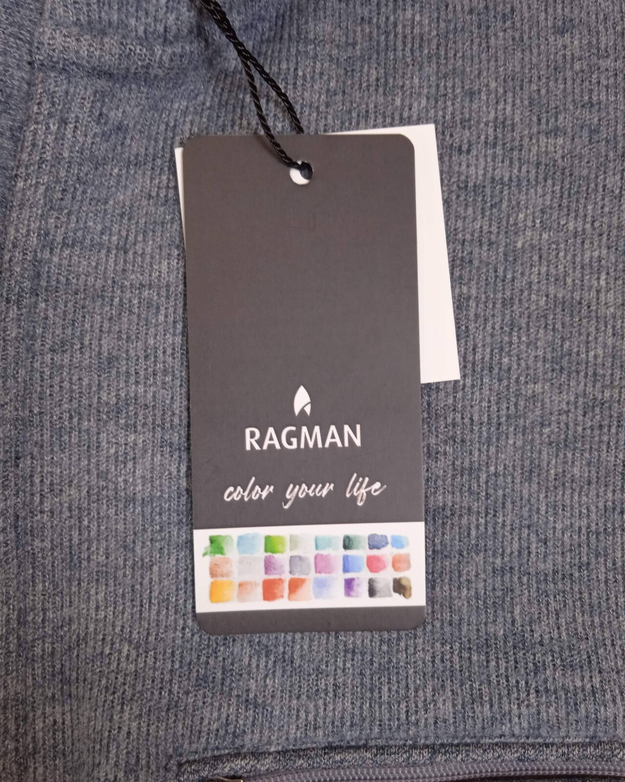 Ragman Herren Sweatshirt Grau Größe M