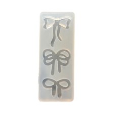 Silicone Keychain Moulds Pendant Mold Bowknot Shaped Jewelry Making Moulds