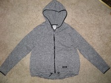 Ladies PINK Peppered Zipper Hoodie Size S NEW