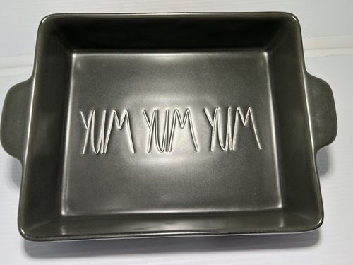 Rae Dunn Yum Yum Tim Black Casserole Artisan Collection