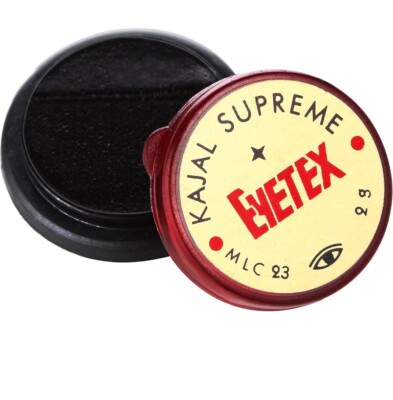 Eyetex Kajal Supreme Paste, Black, Pack of 10, Baby-Safe