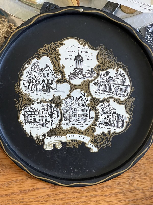 1950s Historic Bethlehem, Pa Tray By Nash Co