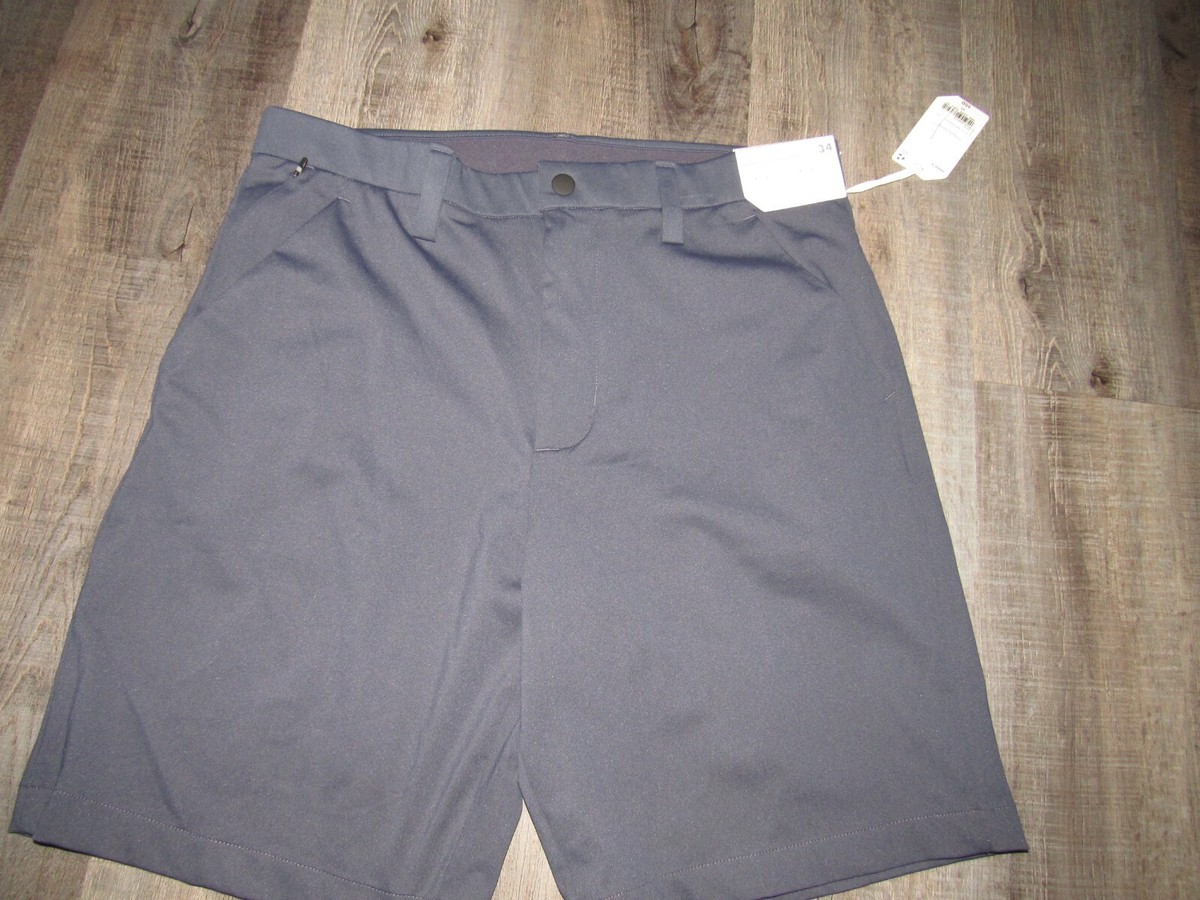 NWT New STYLUS Mens Sz 34 Blue Chino Shorts Performance Quick Dri