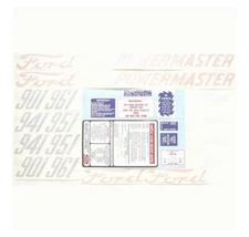 Sparex, S.66700 Decal Kit, 901 5862 for Ford 901
