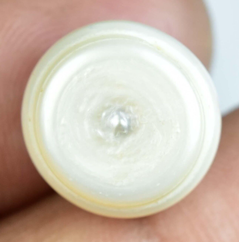 12.75 Ct Natural Australian South Sea White Pearl Certified Untreated Gemstone - Foto 4 di 6