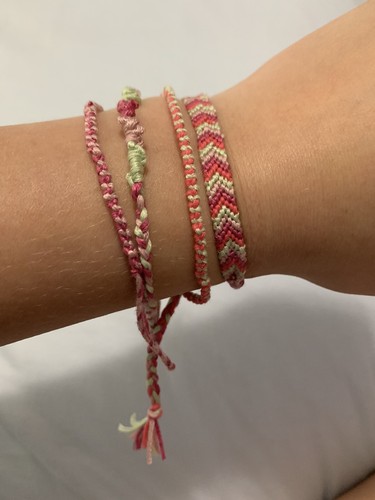 Adjustable Friendship Bracelets (Green 