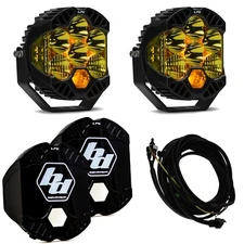 Baja Designs LP6 Pro LED Amber Driving/Combo Lights/Toggle Harness/Rock Guards