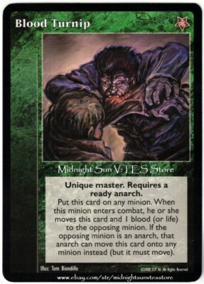 Blood Turnip Twilight Rebellion V:TES VTES Vampire CCG