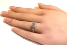 GIA 14k white gold yellow 1.72ct fancy diamond engagement ring Natural cushion — photo 9