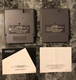 Silent Service And Top Gun Game With Instruction Manual Nintendo NES Game