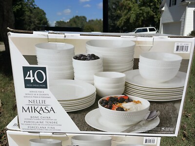 40 Piezas Vajilla Mi Kasa Elegante Vajilla De Cena De 40 Piezas