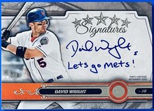 2021 Topps Five Star, David Wright “Lets Go Mets!” Inscription Auto #d 20/20