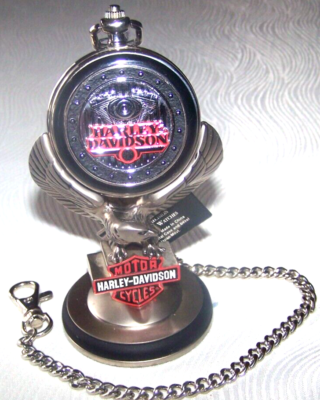 Franklin Mint Harley-Davidson Low Rider Bike Pocket Watch New