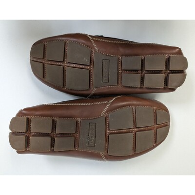 Izod Mens 9.5 Burre Tan Brown Driving Style Slip On Loafers  display picture 1