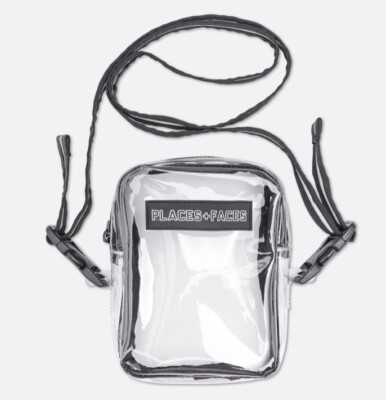 Pvc Bag Places And Faces Transparent Bag Places Faces Black PVC