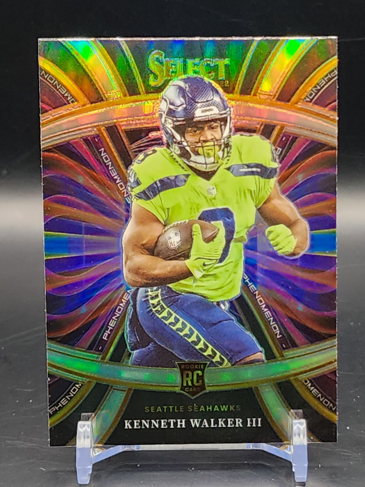 2022 Select Kenneth Walker III Rookie RC Phenomenon Silver Holo Prizm Seahawks