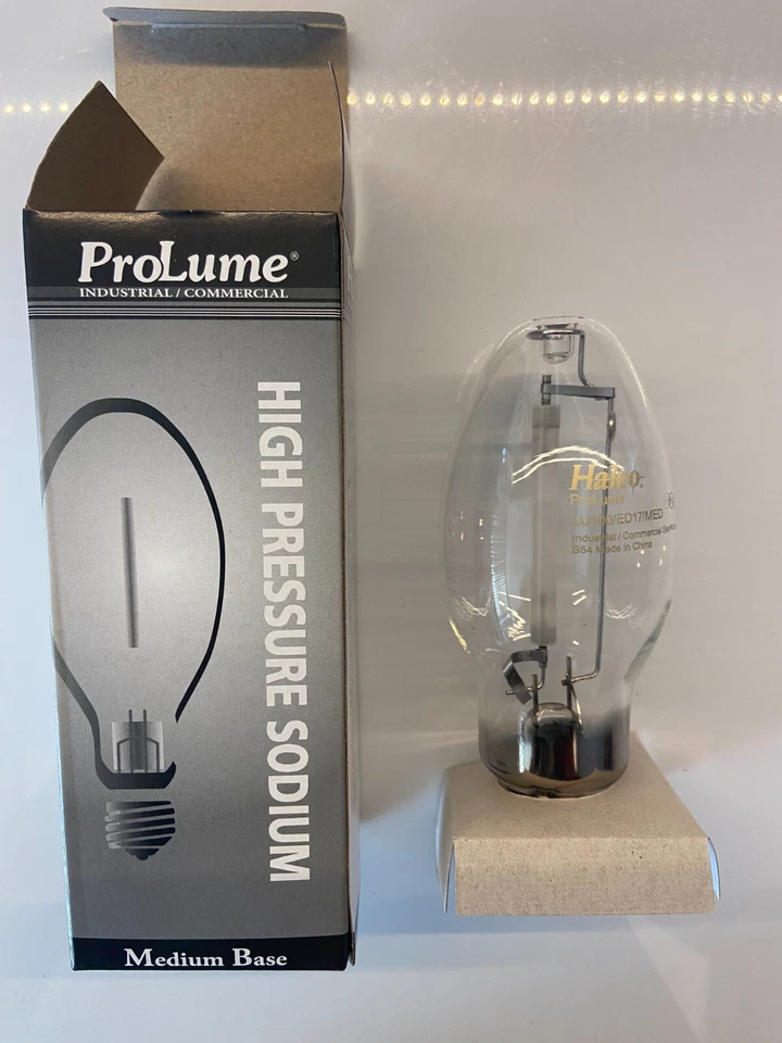 High Pressure Sodium HPS S54 Lamp Bulb 100-Watt LU100 2000K E26 Probe Start ED17 - Image 2 of 4