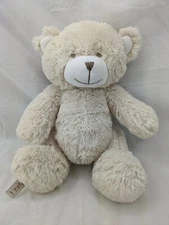 Cocalo Bear Plush Rattle Beige 10 Inch Stuffed Animal Toy