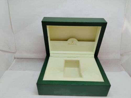 VINTAGE GENUINE ROLEX Green watch box case 31.00.04 wave no inner 231107014y2S - Afbeelding 1 van 12