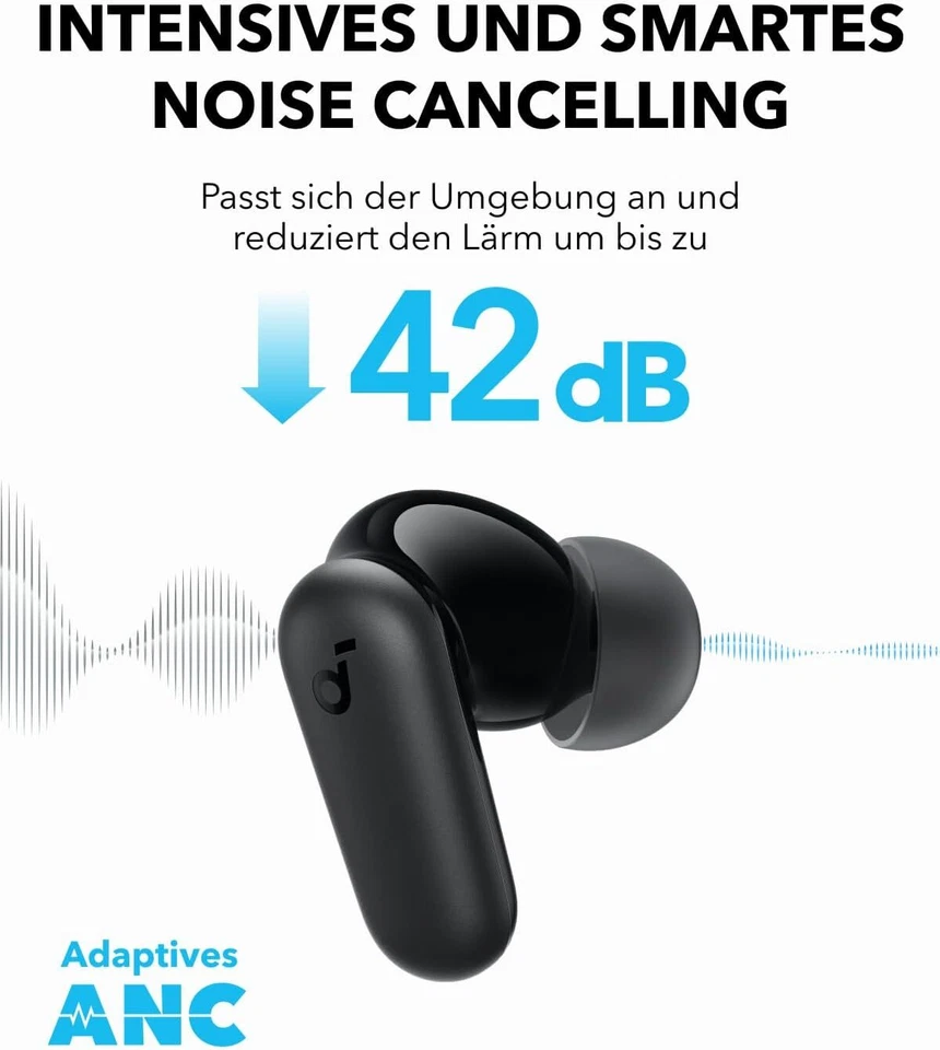 Soundcore P30i Noise Cancelling Earbuds smarte Geräuschunterdrückung Bluetooth - Bild 3 von 4