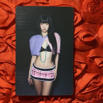 JENNIE MANTRA SET KPOP Girl Photo Card SOLO Pink Purple