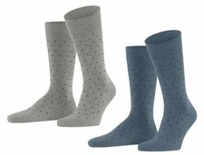 Esprit Mens Fine Dot 2 Pack Socks - Blue
