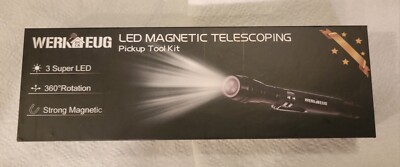 Werkzeug LED Magnetic Telescoping Pickup Tool Kit,  New With Box 