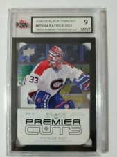 Patrick Roy 2008-09 TRIPLE Diamond Premier Cuts Die Cut Hockey Card KSA Graded 9