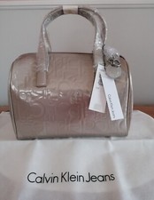 CK CALVIN KLEIN Handtasche Umhängetasche Tasche Bag metallic neuwertig unbenutzt