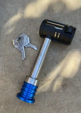 Master Receiver/Hitch Lock - Stainless Trailer Lock 1408KA "free shipping"