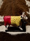 2005 Cow Parade Item # 7348 “cow-Isthenics” 1E/3.514 No Tag No Box Ships Insured — photo 4