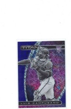 2021 Panini Chronicles Titan Luis Campusano Blue Velocity Prizm RC #18 Padres RC