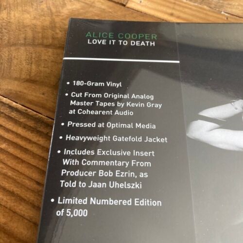 ALICE COOPER LOVE IT TO DEATH LP (Ltd 5000 Num 180g RHINO Hi-Fi) SEALED IN HAND - Picture 3 of 3