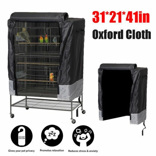 Bird Cage Cover Pet Parrot Cages Budgie Perch Cloth Cover Cozy Bed Protector
Opens in a new window o