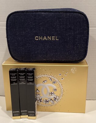 CHANEL ALWAYS BRILLIANT SET Holiday Purse ROUGE COCO GLOSS 119 712 722 New