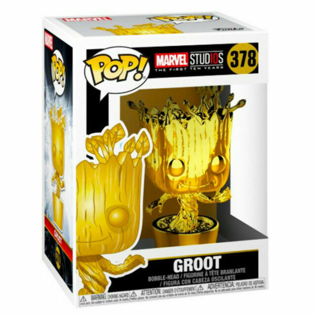 Funko Pop! Marvel ゴールドフィギュア 12体セット Funko Pop Marvel Studios 10 - Groot (Gold Chrome) 378 | eBay