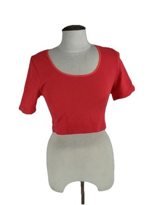 Primark Damen Cropped Neon Rot Top Gr. XL