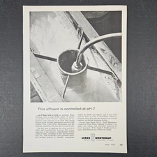 1956 Leeds Northrup Instruments Automatic Controls Furnaces Vintage Print Ad