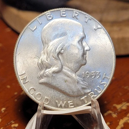 1953-D FRANKLIN HALF DOLLAR ~ UNC  BU