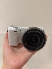 Sony Alpha NEX-5R 16.1MP White Mirrorless Digital Camera With 16-50mm Lens