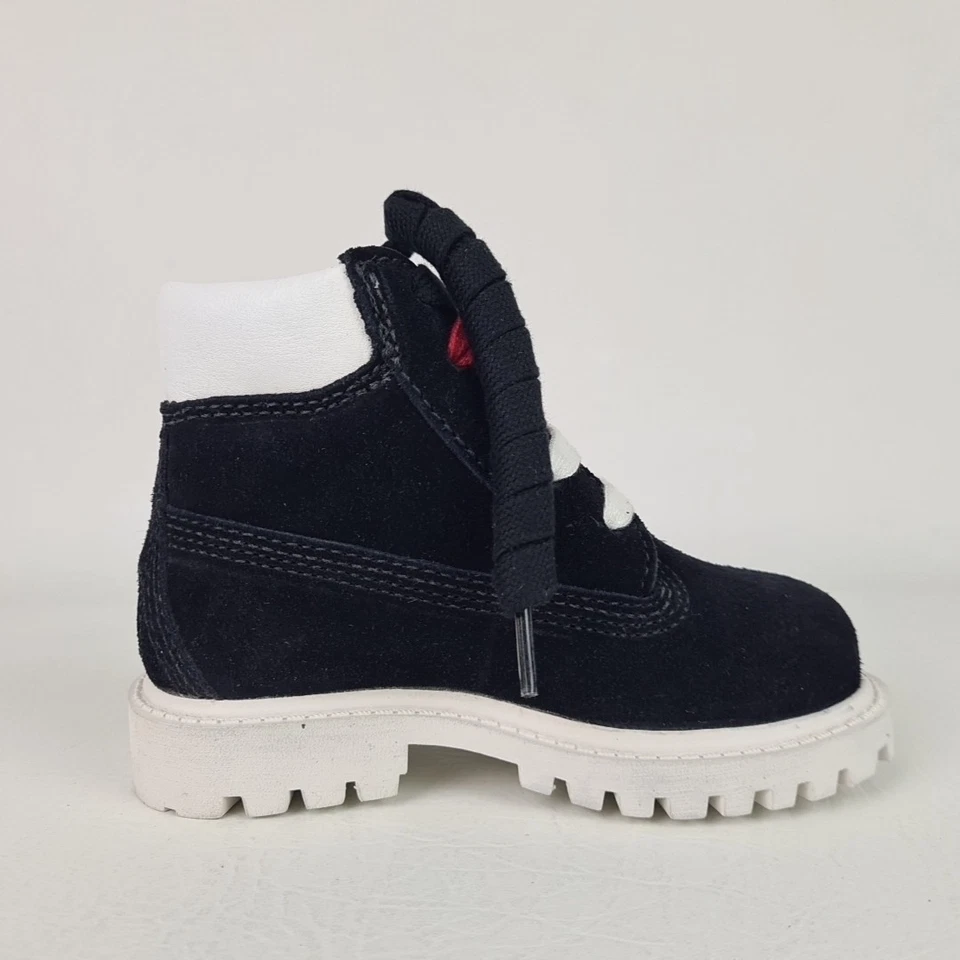 🚨 Botas Timberland 6 IN Premium Clásicas para Niños Pequeños 26844 Cuero Negro Talla 7 Raras Foto 3 de 4