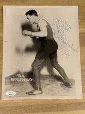 VERY RARE PAUL BERLENBACH HAND SIGNED 10 X 8