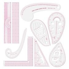 Fashion Clear Metric Sewing Ruler Set,French Curve Pattern Rulers for