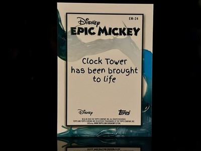 2026 Topps Disney Neon - Epic Mickey - Chrome Clock Tower #EM-24