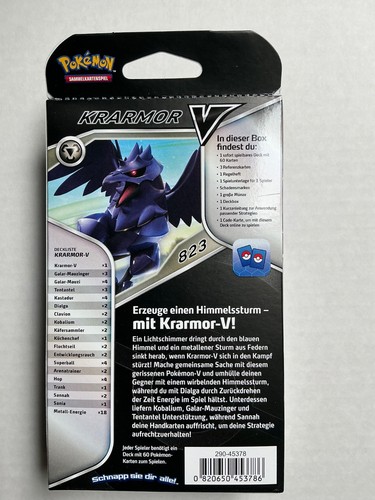 Pokemon Kampfdeck Krarmor V Deutsch Neu & OVP - Bild 2 von 2
