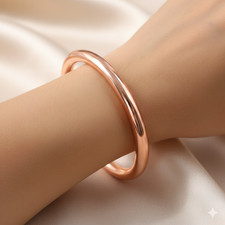 100 Heavy Copper Round Bangle Pure Copper Bracelet Thick Copper Unisex Jewelry