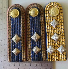 3 Original WWII German RBD Reichsbahn Railroad Paygrade Shoulder Board Mint